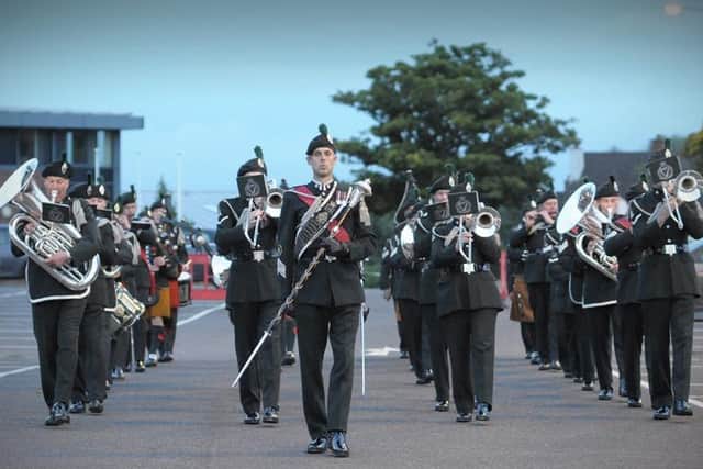 The bandmaster of the Royal Irish Regiment is busy preparing for the Band’s long awaited return to the Braid Arts Centre this coming Friday, March 21 at 7.30pm. CREDIT ABF