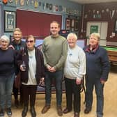 Cllr Andrew Wilson with members of the Cuppa Club.