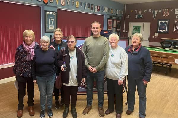 Cllr Andrew Wilson with members of the Cuppa Club.