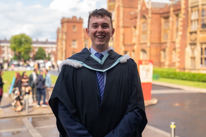 Matthew Wilson, ‘Queen’s in a Minute’ news-roundup presenter, graduates from Queen's in Broadcast Production.