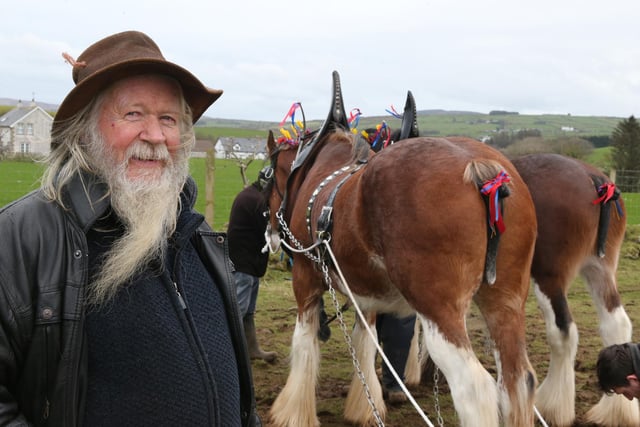 Cork Jonny pictured at the Ballycastle St Patrick's Day Ploughing Match