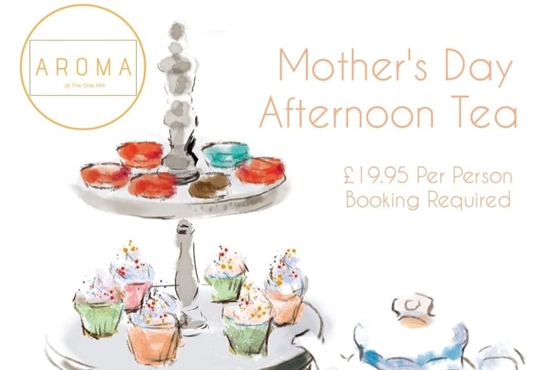 AROMA at the Olde Mill in Dromore will be offering a Mother's Day Afternoon Tea until March 9, which includes delicious sandwiches and a selection of sweet treats, as well as mini sausage rolls, mini scones with cream & jam, homemade shortbread, with tea or coffee, priced at £19.95 per person. Find out more by searching for AROMA at the olde mill on Facebook
