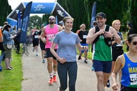 Thousands of runners take in the sights of Hillsborough