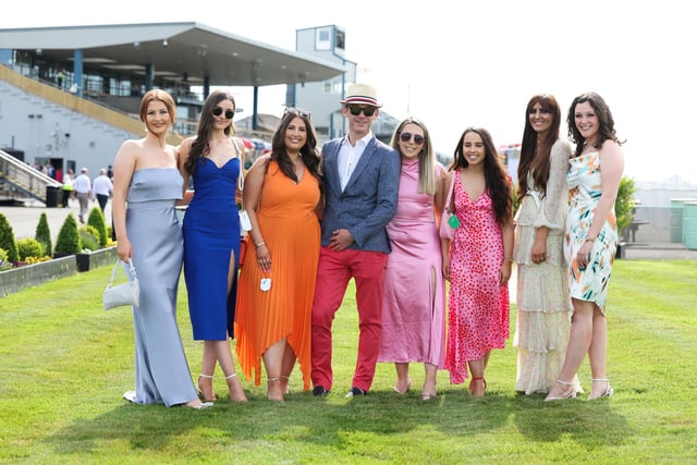 Racegoers from Finnegan Gibson pictured at Down Royal.