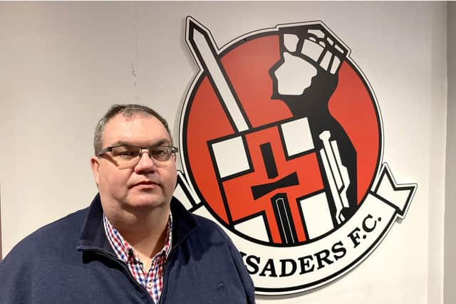 Crusaders Football Club treasurer Tommy Whiteside.