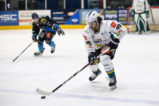 Quinn Preston in action against the Coventry Blaze during this Challenge Cup quarter final. Picture: Scott Wiggins