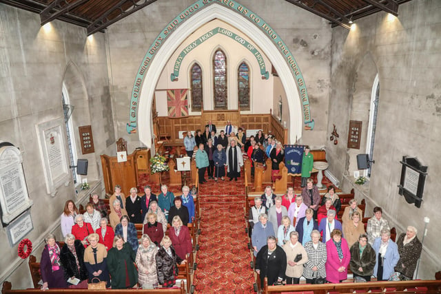 A service to Celebrate 80 years of the Mothers Union at Magheragall Parish was supported by Members of Lisburn & District Mothers Unions. Pic by Norman Briggs, rnbphotographyni