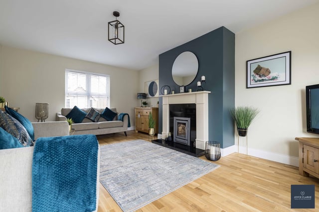 The bright and spacious dual aspect living room.