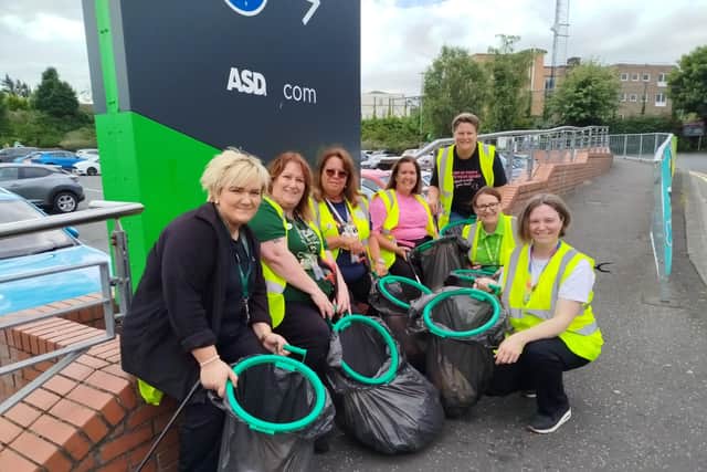 Asda colleagues and customers team up for Bangor community clean up