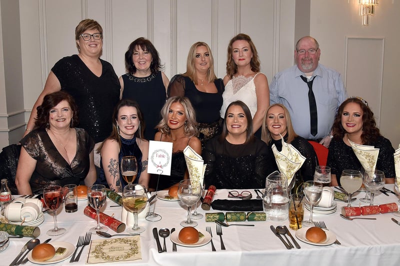 Cancer Tracking staff at Craigavon Area Hospital pictured at the Seagoe Hotel Christmas party night on Saturday, December 9. PT51-229.