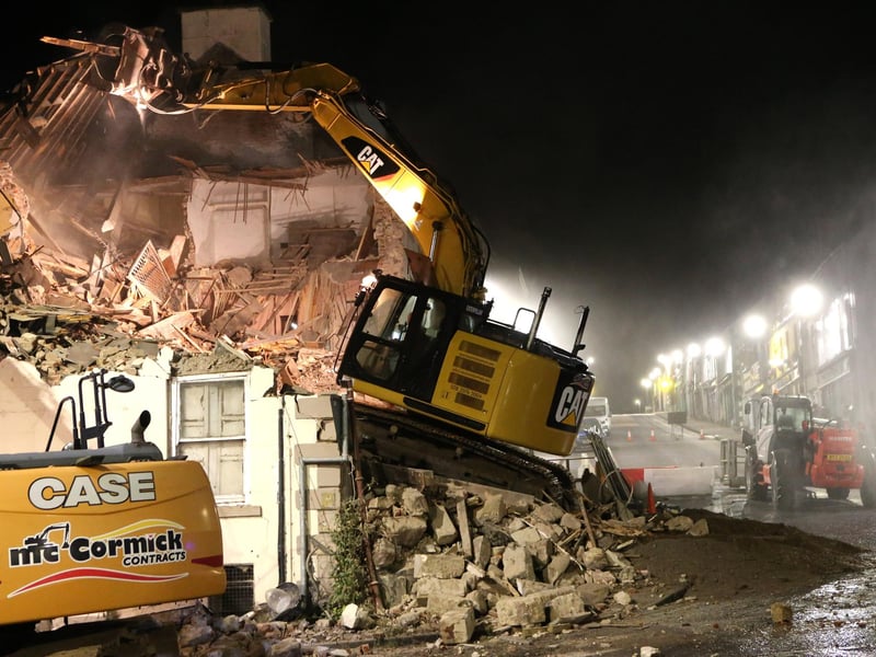The Antrim Arms in Ballycastle which has been demolished.