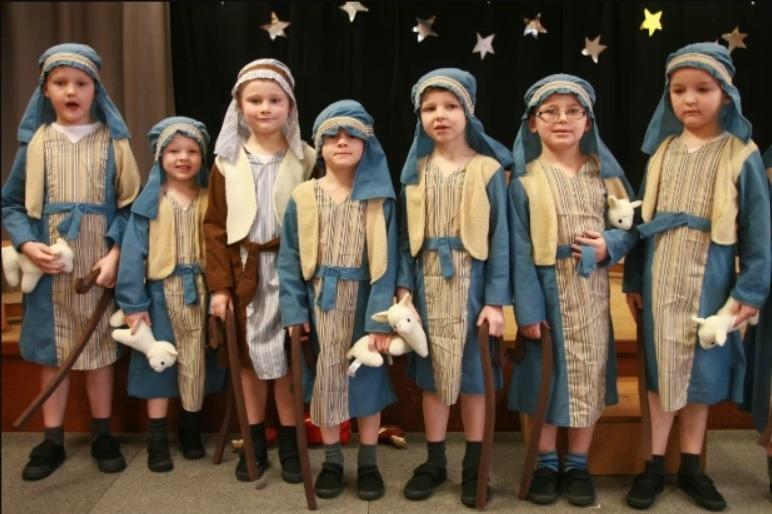Eden Primary School's primary one and two pupils who played shepherds in the annual Christmas Nativity in 2011.