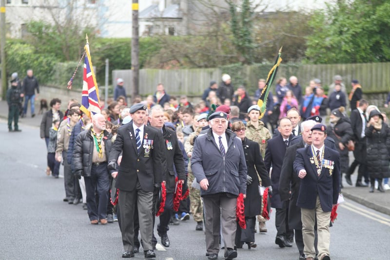 Remembrance Day in Whitehead.