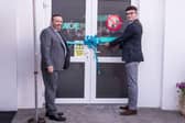 JACE Clinic founder Dr. John T. Doherty with Councillor Ciarán McQuillan, Sinn Féin