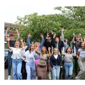Loreto College top achievers pictured celebrating their success!