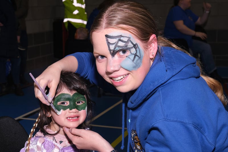 Face painters went down a treat with all the kids who attended the Maghera Halloween Hooley.