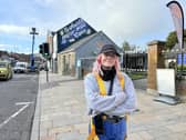 Zipporah Reynolds pictured at the new mural on Main Street, Ballyclare. (Pic: Love Ballyclare).