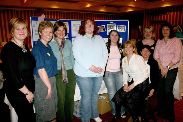 Members of Dalriada Rural Sure Start who organised the second Baby Fair held at the Marine Hotel, Ballycastle in 2007. Included in the picture is Co-ordinator for Dalriada Rural Sure Start Sharon Kirk