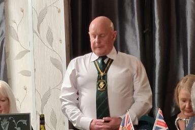 Kenny Kirby, Secretary of the Larne Branch UDR CGC Association, who paid tribute to King Charles III at the Coronation dinner. Picture: Larne UDR Association