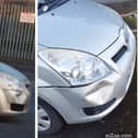 Police are appealing for any information in relation to a silver Toyota Corolla Verso that was stolen in Portadown. Picture: released by PSNI