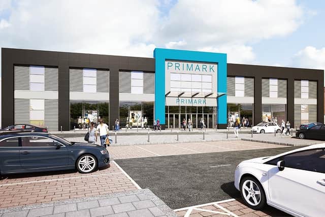 An artist's impression of the fashion retailer's new store at Fairhill.