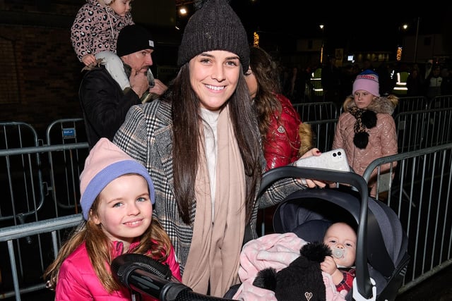 All smiles at the Coalisland Christmas Lights Switch on event on Sunday
