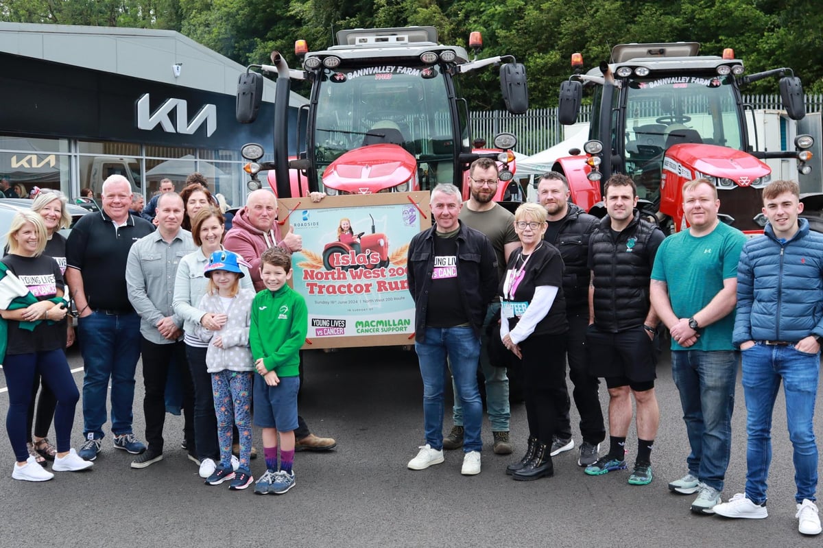 Video: Hundreds support NW200 Tractor Run for 'amazing' Northern Ireland schoolgirl
