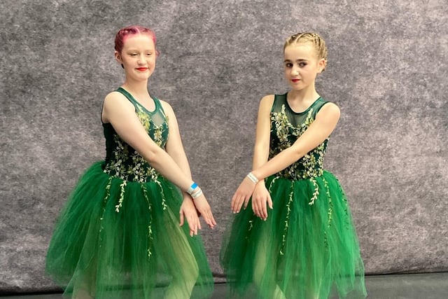 Maisie Norman and Tilly Herron placed second in their ballet category
