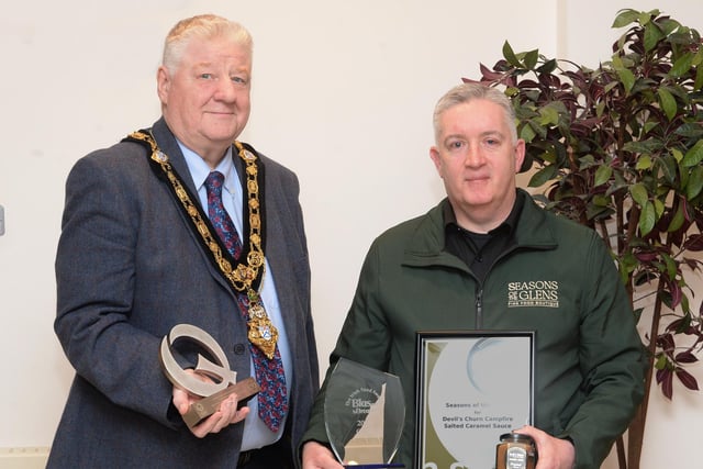 Eoin McConnell of Seasons of the Glens, who won Gold and Silver awards at the Blas Na hEireann Irish Food Awards and achieved 2-stars in the Great Taste Awards.