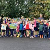 Pupils from Moira Primary School enjoying their first Hedgerow Heroes workshop. Pic credit: Keep Northern Ireland Beautiful