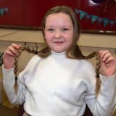 Year 6 pupil at Ballyoran Primary School, Emilija Abtomaviciute pictured before having her hair cut in aid of the Little Princess Trust on Friday. PT12-235.