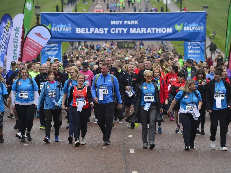 A record number of entrants signed up for this year's Belfast Marathon.