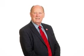 TUV Leader Jim Allister calls on Lagan Valley MP Sir Jeffrey Donaldson to resign his Westminster seat. Pic credit: TUV