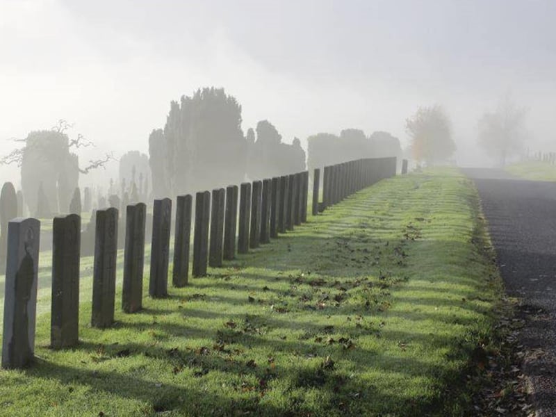 Prepare yourself for an eerie journey with the Friends of Derry City Cemetery tours, where history comes to life in spine-tingling ways. This chilling tour takes you back to the 19th century when the cemetery gates first creaked open, and it doesn’t stop there as it drags you through the dark passages of time right up to the present day. As you delve into the shadows, you’ll encounter the resting places of souls marked by the tragic echoes of history, including victims of harrowing events like Bloody Sunday, the haunting spectre of the 1981 Hunger Strikes, and those who made the ultimate sacrifice in the two World Wars.
For more information, go to discovernorthernireland.com/friends-of-derry-city-cemetery