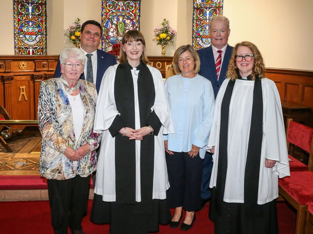 Holy Trinity Parish Church, Ballycastle, was packed for a Service of Institution of the Rev Emma Gibson as incumbent of the Grouped Parishes of Ramoan and Culfeightrin on Friday, September 4.