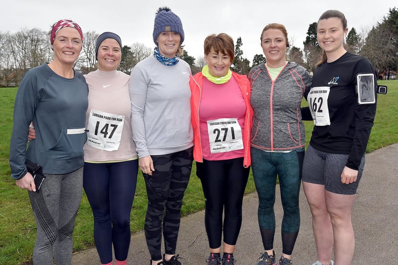 Some of the local runners who took part in Sunday's charity fun run. LM13-210.