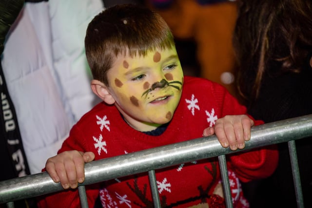 Face-painting was popular with young members of the community.
