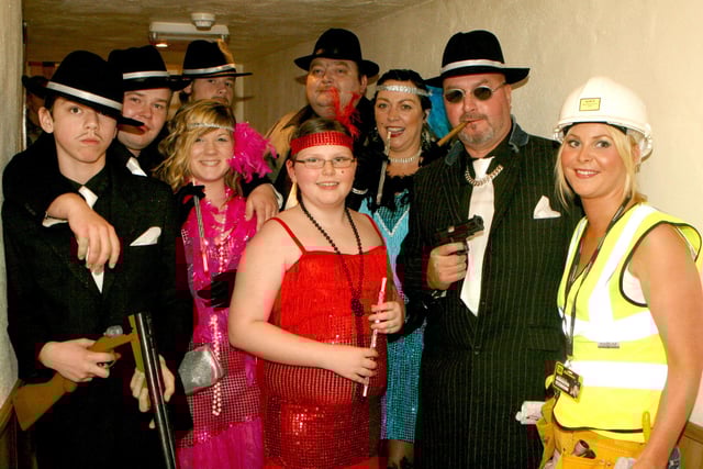 Having a ball at the Manor Hotel fancy dress party in 2007.