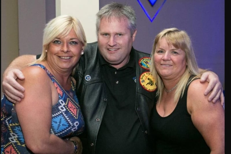 Ann Marie McCrea, Stevie Shaw and Janine Sloan at the Rock 'n' Blues night organised by the Quay Vipers in July 2013.