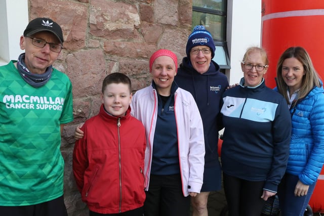 Noleene and friends pictured at the Glens Runners charity run to raise funds for the Friends of the Cancer Centre