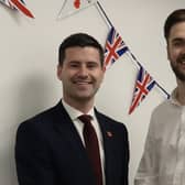 DUP Upper Bann MLA Jonathan Buckley welcomes Kyle Moutray who is joining Armagh, Banbridge and Craigavon Council following in the footsteps of his father Cllr Stephen Moutray.