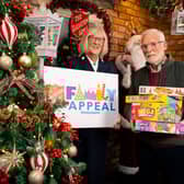 Annie Cook, Family Appeal coordinator, with Ian McElhinney. CREDIT HARRIOTT COMMUNICATIONS
