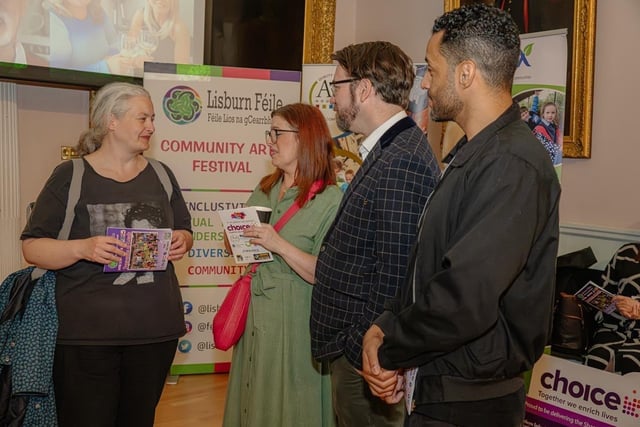 Shirley McMillen, Author, Mags White-O’Kane, Director of Imagine! Belfast, Anto O’Kane and Gyasi Sheppy, Children’s BBC Presenter
