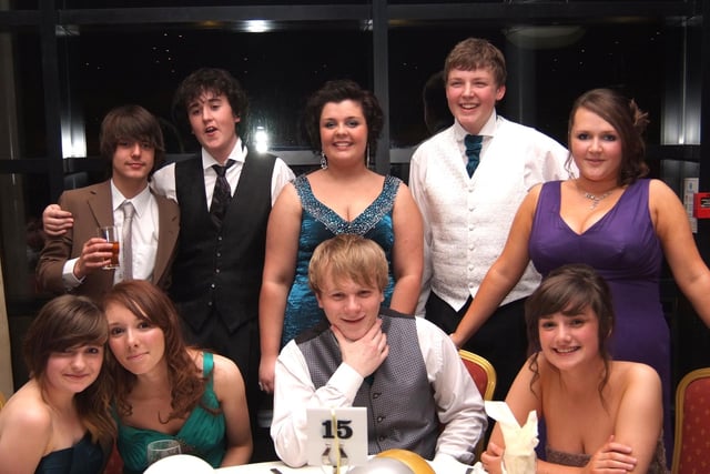 Cronya Crawford pictured with her friends at the formal in 2009