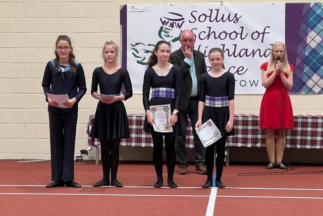 Some of the Sollus School of Highland dancers from Cookstown who received awards. Credit: Jillian Lennox