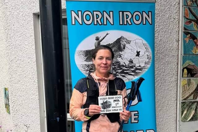 Nicky Frizelle who was first woman across the finishing line. CREDIT SPRINGWELL