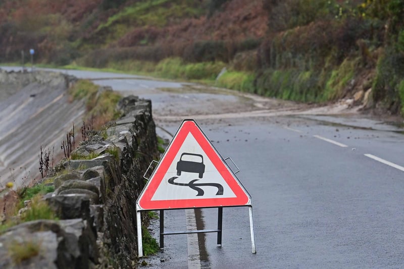 The Coast Road is likely to remain impassable for some time. Picture: Colm Lenaghan / Pacemaker