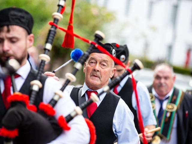 Taking part in Saturday's parade.