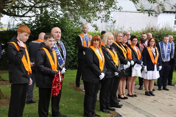Pictured at the annual Battle of the Somme commemorations in Dervock.