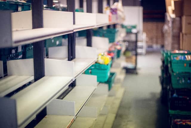 Consistently empty shelves at Craigavon Food Bank is causing concern as the level of donations drop while need for the foodbank has rocketed by 61% in the last five years.